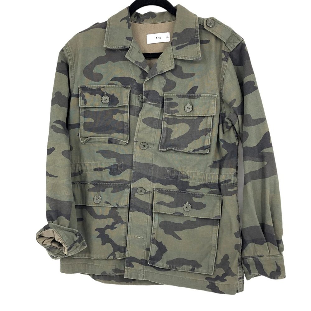 Tna Green Camouflage Basic Jacket | Versatile For… - image 1